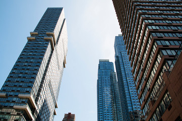 Skyscrapers in downtown Manhattan in New York City, USA
