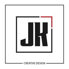 Initial Letter JK Logo Template Design