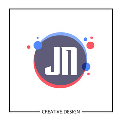 Initial Letter JN Logo Template Design