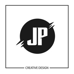 Initial Letter JP Logo Template Design