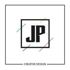 Initial Letter JP Logo Template Design