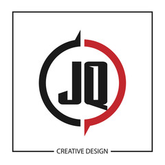 Initial Letter JQ Logo Template Design