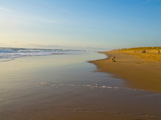 Beach on the Atlantic coast of France at Lacanau-Ocean