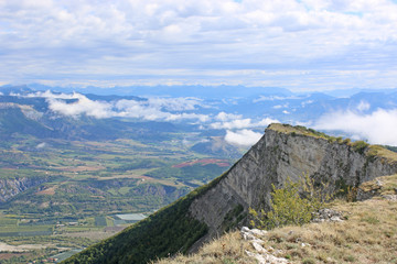 Fototapeta na wymiar Chabre mountain in the French Alps