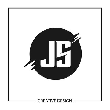 Initial Letter JS Logo Template Design