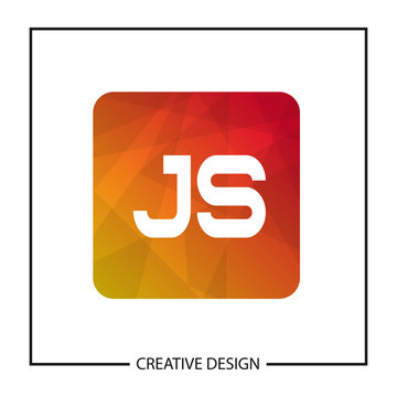 Initial Letter JS Logo Template Design