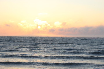 sunrise on the seaside