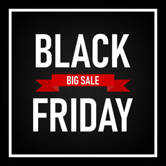 Fototapeta na wymiar Black Friday Sale banner. Black friday sale background