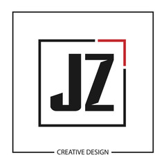 Initial Letter JZ Logo Template Design