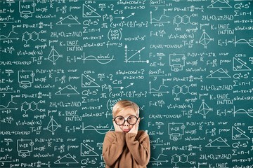 Albert einstein algebra background blackboard board business
