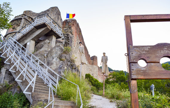 The Poenari Fortress.