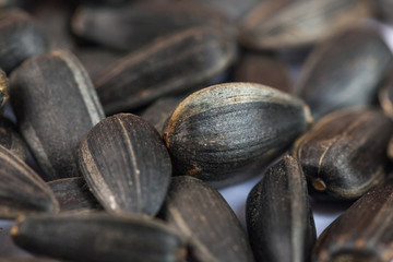 pile of organic sunflower seed for background