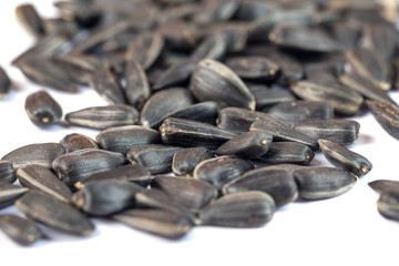 pile of organic sunflower seed for background