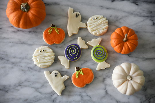 Halloween themed cookies