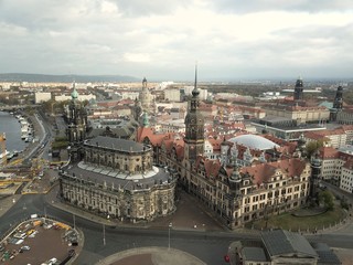Fototapeta na wymiar Dresden Luftbild 2018
