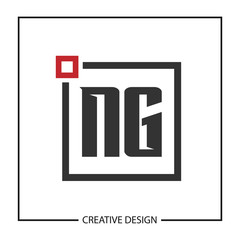 Initial Letter NG Logo Template Design