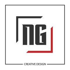 Initial Letter NG Logo Template Design