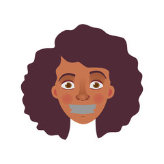 face of African woman
