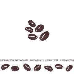Cocoa beans. VECTOR. Business icon for the company / labels. For any use. Vector illustration.