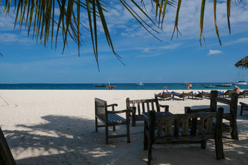Amazing ocean view in beautiful Kendwa beach Zanzibar island Tanzania