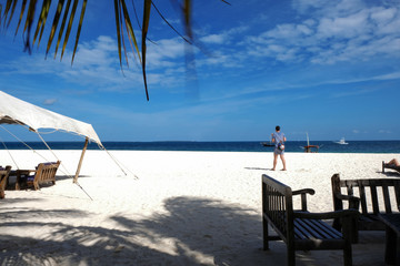 Amazing ocean view in beautiful Kendwa beach Zanzibar island Tanzania
