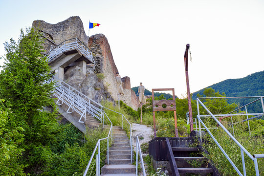 The Poenari Fortress.