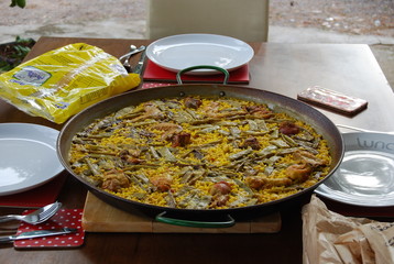 Spanish Paella Dish