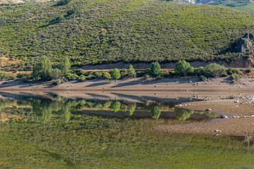 Fototapeta na wymiar Camporredondo reservoir, Cardano de Abajo, Palencia, Spain