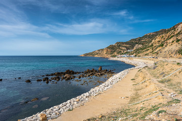Naklejka na ściany i meble coast of mediterranean sea