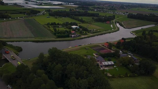 Truck parade with lots of trucks and trailers. Many transport companies participate in this parade.