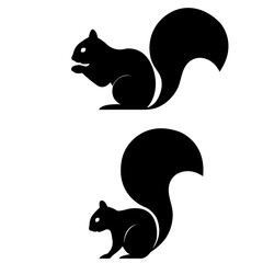 Squirrel icon, logo on white background © Рудой Максим