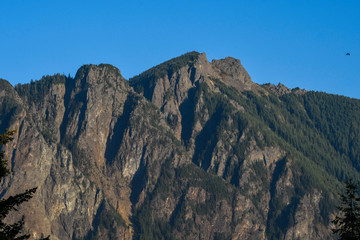 Fototapeta premium Mountain Scene Blue Sky