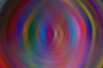 Colorful digital art with creative spiral effect of silk threads