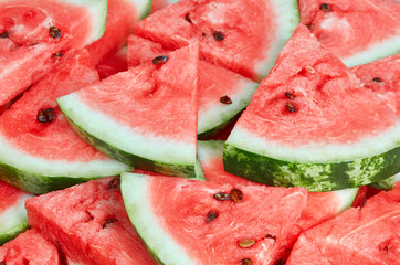 fresh watermelon slices as textured background