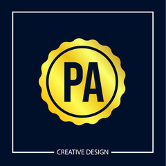 Initial Letter PA Logo Template Design