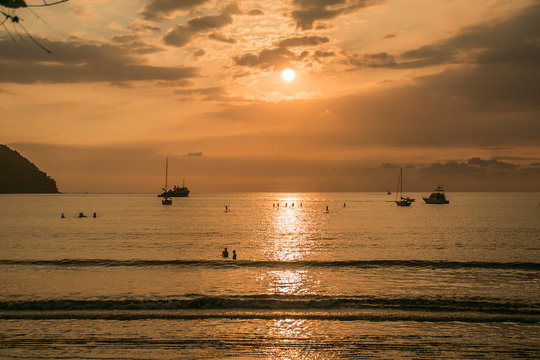 Herradura beach pacific Puntarenas, tourist attraction Costa Rica