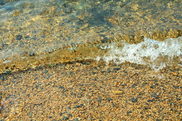 Transparent clear lake. Background. Texture.