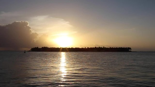 sunset in Key west seen from mallory square