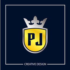Initial Letter PJ Logo Template Design