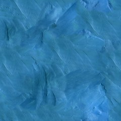 Blue Plasticine Bumpy Repeating Seamless Photo Texture Background with Fingerprints
