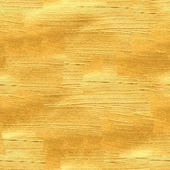 Seamless Gold Paint Smeared Brush Stroke Background - Golden Repeating Texture 
