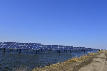 Solar panels green energy