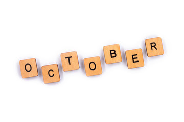 The month of OCTOBER