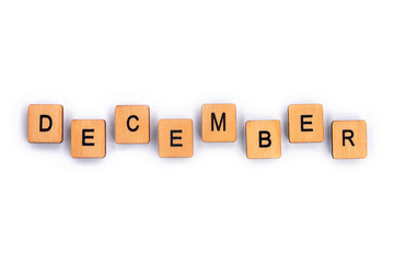The month of DECEMBER