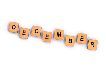 The month of DECEMBER