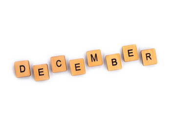 The month of DECEMBER