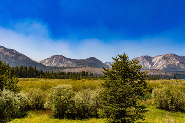 Mountains around Lake Tahoe. 