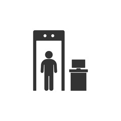 Security check icon. Element of airport icon for mobile concept and web apps. Detailed Security check icon can be used for web and mobile