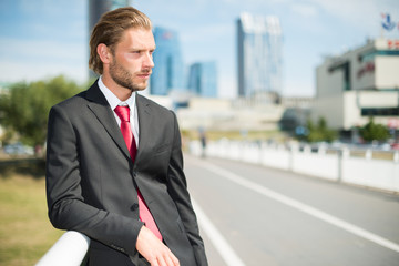 Handsome businessman portrait