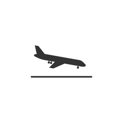 Plane landing icon. Element of airport icon for mobile concept and web apps. Detailed Plane landing icon can be used for web and mobile